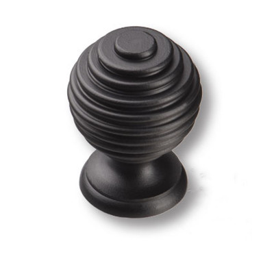 Ручка кнопка современная классика, чёрный_1