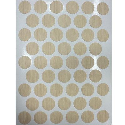 Заглушка самоклеящаяся, d-14 мм, натуральная берёза , 50 шт., Pacific PC2140_1