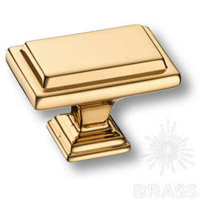 Ручка кнопка классика, глянцевое золото_1