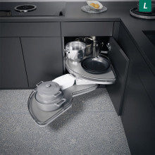 КОМПЛЕКТ левый Леманс, 400, H 600-750, Арена КЛАССИК, ХРОМ