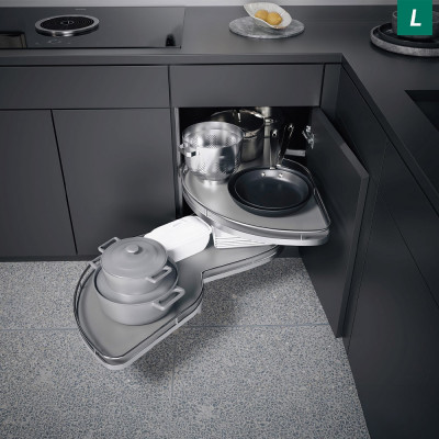 КОМПЛЕКТ левый Леманс, 450, H 600-750, Арена КЛАССИК, ХРОМ _1