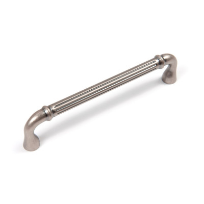 Мебельная ручка-скоба, старинное олово 128 мм_1