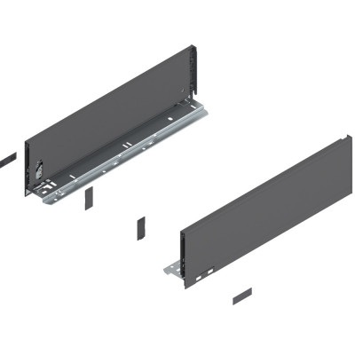  LEGRABOX царга+заглушки высота K (128,5 мм), НД=500 мм, лев+прав, серый орион, 770K5002S_1