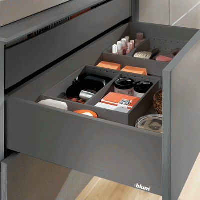 Ящик LEGRABOX pure (высота K 128,5, глубина 500 мм), серый орион, LPK50_1