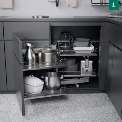 КОМПЛЕКТ левый Волшебный угол, 450-600, H 525, Арена КЛАССИК, ХРОМ_1