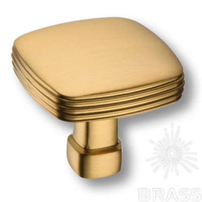 Ручка кнопка модерн, матовая латунь_1