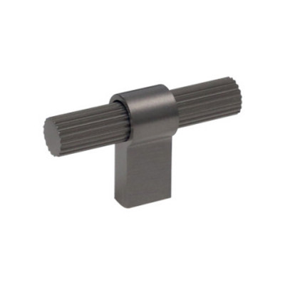 Ручка-кнопка, отделка черный никель шлифованный_1