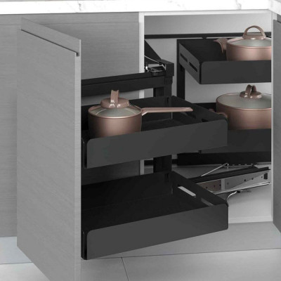 Волшебный уголок Starax Unique Box 2-х.яр, шир. 450 (860-965х530х530 мм), левый, антрацит_1