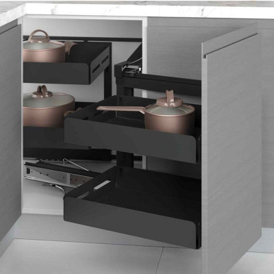 Волшебный уголок Starax Unique Box 2-х.яр, шир. 450 (860-965х530х530 мм), правый, антрацит_1