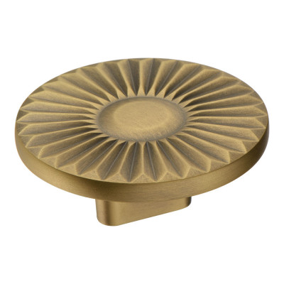 Ручка кнопка, состаренная латунь 16 мм_1