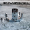 Крючок для одежды двухрожковый, настенный, глянцевый хром_6