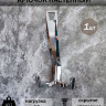 Крючок для одежды трёхрожковый, настенный, глянцевый хром_2