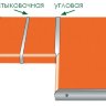 Планка для столешницы, H-28 щелевая 0° стык, матовый хром_4