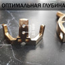 Крючок для одежды трёхрожковый, настенный, глянцевое золото_6