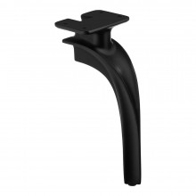 Опора мебельная, матовый чёрный 210 мм