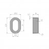 Штангодержатель для овальной штанги, черный (2шт)_7