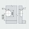 Радиокнопка SERVO-DRIVE, симметричная, 23P5020, серая_5