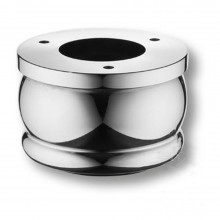 Опора мебельная регулируемая, цвет - глянцевый хром, H-50 мм