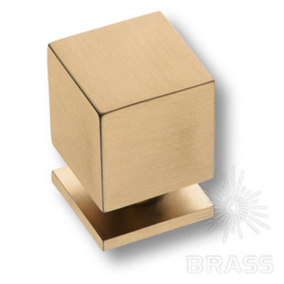 Ручка кнопка модерн, матовая латунь_1