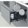 Сушка для посуды выдвижная в нижнюю базу 600 мм, на направл. Blum Tandem, с доводчиком, (560-580х520х185 мм), антрацит_3