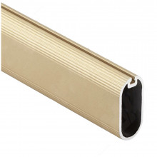 Штанга овальная 15х30, с пазом с демпфером, золото матовое, L-1000