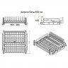Сушка для посуды в нижнюю базу шириной 600, на направл. Blum Tandem (560-580х520х185) хром_4