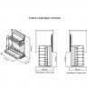 Система для хранения сковородок шир. 450, на направл. Blum Tandem (310х475х640) правая, антрацит_3