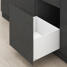 Ящик LEGRABOX pure (высота F 241, глубина 450 мм), белый шёлк, LPF45