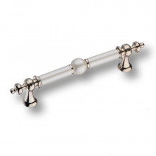 Ручка скоба современная классика, глянцевый никель