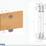 Комплект роликов SKM-15 MEPA для шкафов-купе_8
