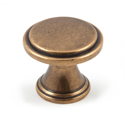 Мебельная ручка, кнопка, старинная латунь_1