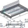 ROUND Посудосушитель для тарелок с гладкой рамкой, 700 мм, Италия, SV70VR16CP_3