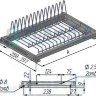 ROUND Посудосушитель для тарелок с гладкой рамкой, 800 мм, Италия, SV80VR16CP _3